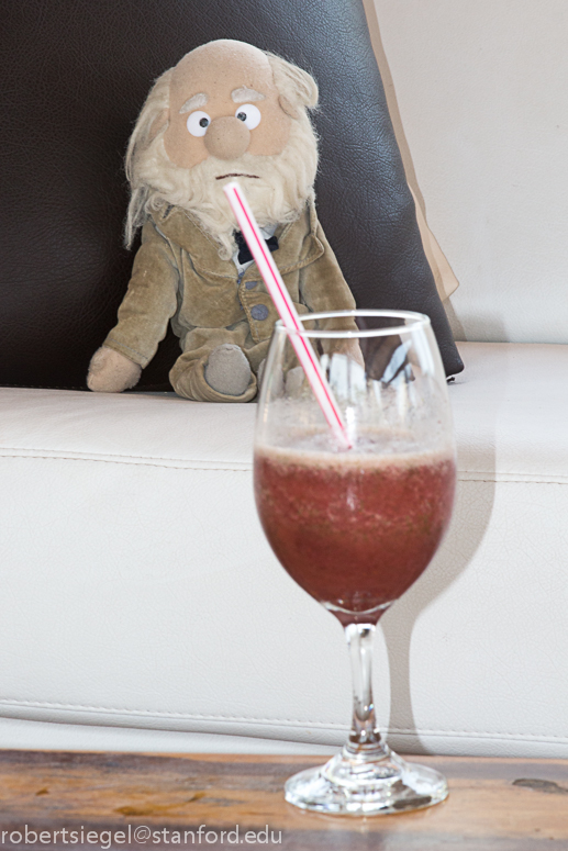 Darwin with a drink